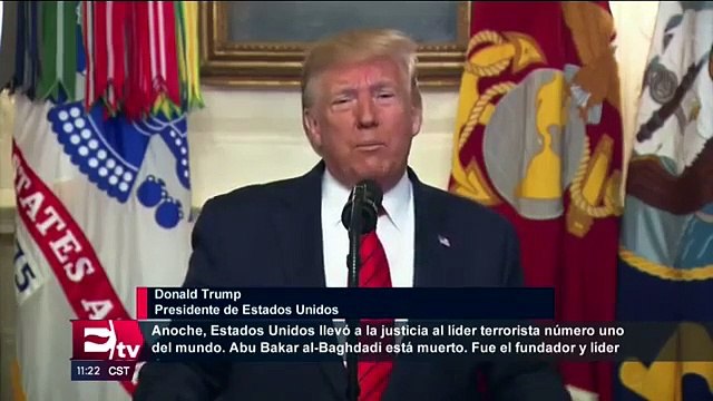 Trump confirma la muerte de Al-Baghdadi, líder del Estado Islámico