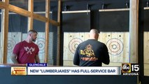 Ax-throwing bar venue and bar opens at Westgate in Glendale