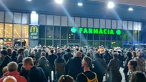 Manifestantes de los CDR bloquean accesos a la estación de Sants