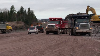 Visite du chantier de la phase III de l'autoroute 85