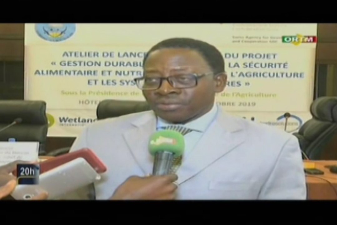 ORTM/Lancement du projet de gestion de l’eau pour la sécurité alimentaire et nutritionnelle dans l’agriculture et les systèmes alimentaires par le Ministre de l’agriculture, Moulaye Ahmed BOUBACAR