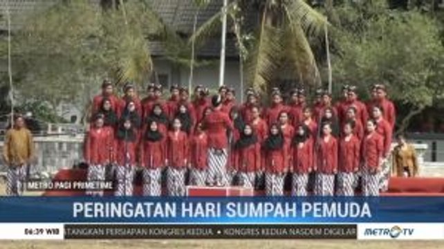 Peserta Upacara Kenakan Pakaian Tradisional Peringati Hari Sumpah Pemuda di Magelang