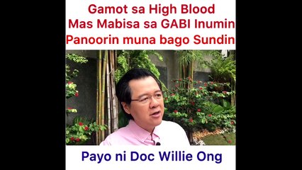 Gamot mo sa High Blood Kailan Mas Mabisa Inumin? - ni Doc Willie Ong