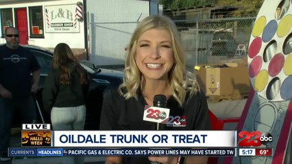 Cool evening at the Oildale trunk-or-treat