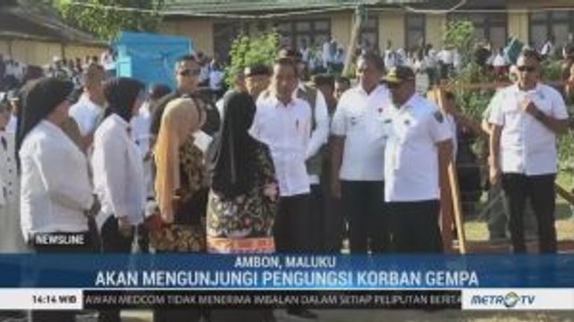 Jokowi Kunjungi Pengungsi Korban Gempa Ambon
