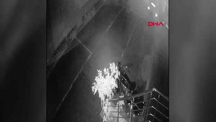 Beşiktaş'ta motosikletin çalınma anı kamerada...