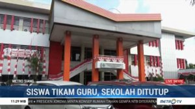Siswa di Manado Tikam Guru, Sekolah Ditutup