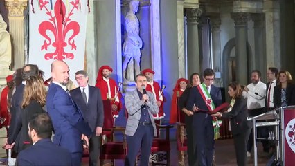 Le chiavi della città di Firenze a Davide Sassoli (28.10.19)