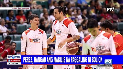 Perez, hangad ang mabilis na paggaling ni Bolick