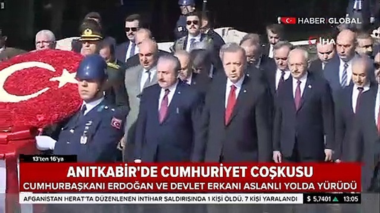 Devletin zirvesi Anıtkabir'de!