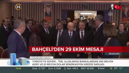 MHP lideri Bahçeli'den 29 Ekim mesajı
