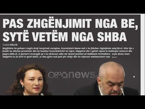 Ora juaj, Shtypi i ditës: Pas zhgënjimit nga BE, sytë vetëm nga SHBA