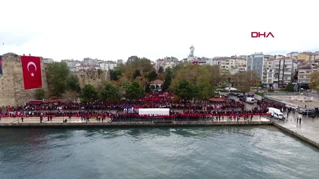 Sinop'ta 29 ekim cumhuriyet bayramı kutlandı