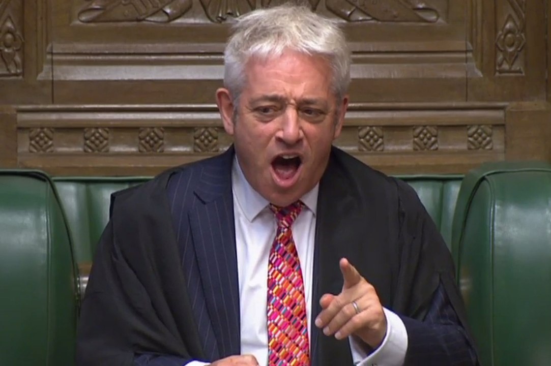 "Ooorder!"  Speaker of the House John Bercow tritt ab
