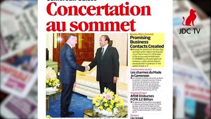REVUE DE PRESSE CAMEROUNAISE DU 29 OCTOBRE 2019