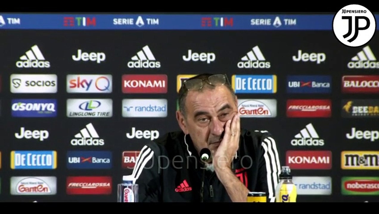 Conferenza stampa SARRI pre JUVENTUS-GENOA  "Douglas Costa disponibile ma... Affaticamento per Pjanic, su Higuain Bernardeschi De Ligt e Bonucci..." - 29.10.2019