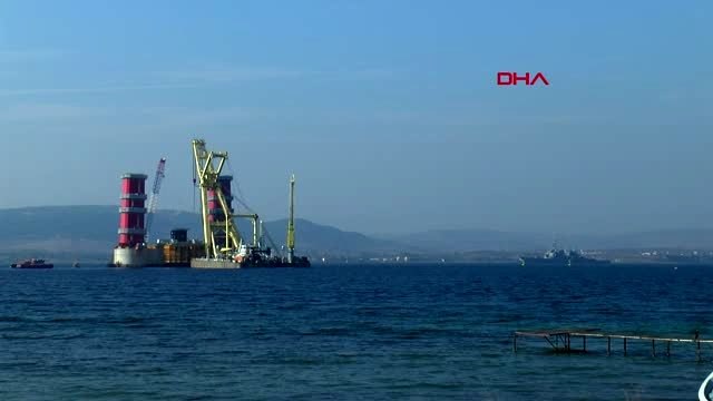 Çanakkale abd savaş gemisi, çanakkale boğazı'ndan geçti