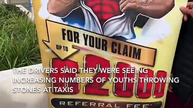 Leeds taxi drivers protest outside Elland Road police station over increasing threats of violence