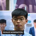 Hong Kong activist Joshua Wong says he's barred from election