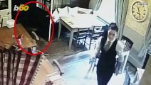 CCTV Camera Captures a 'Child-Like Ghost' Following a Server Around a Restaurant