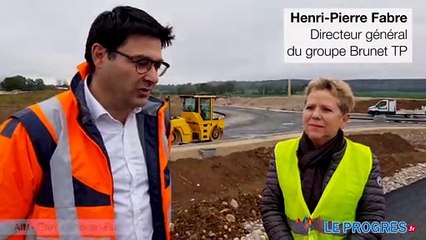 Un nouveau rond point à Saint-Denis-en-Bugey