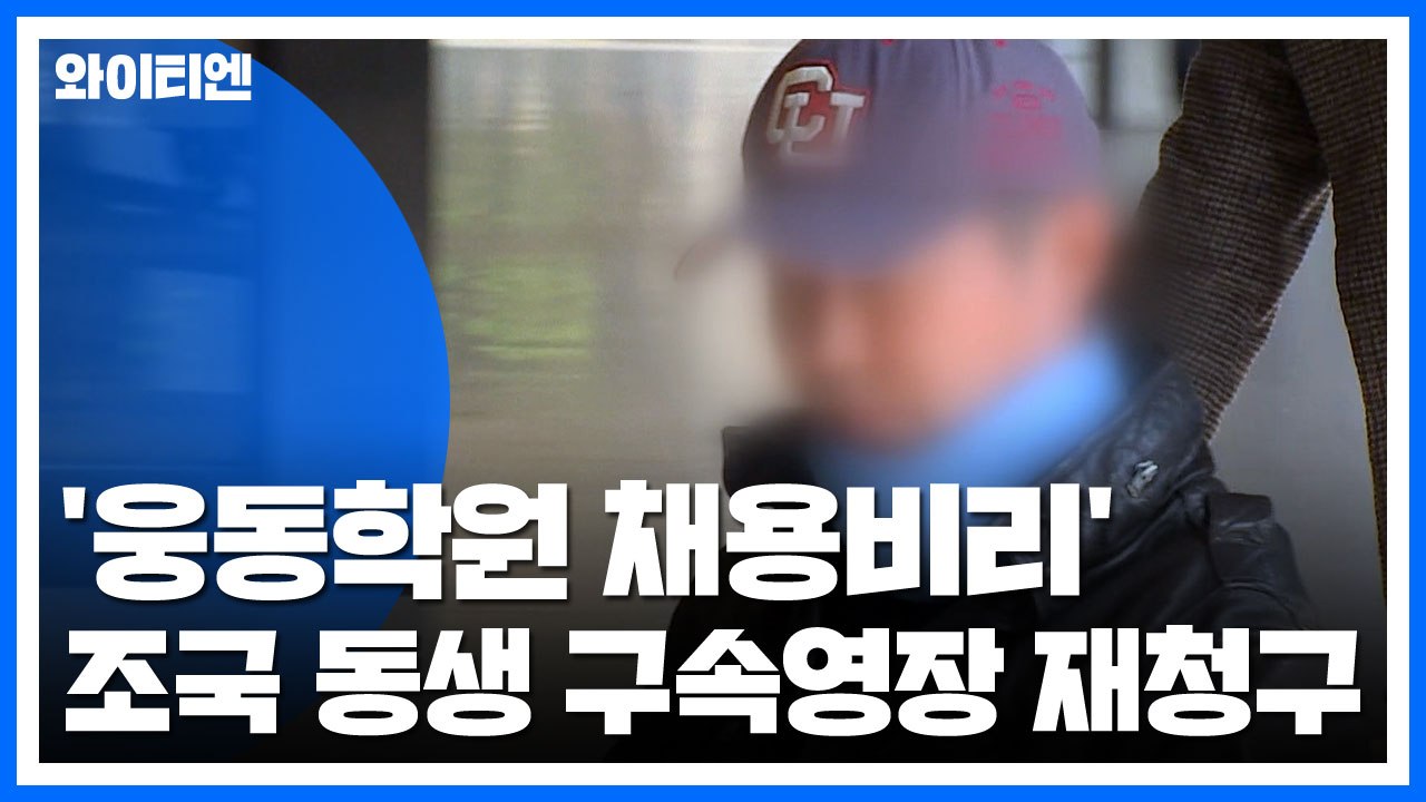 검찰, '웅동학원 채용비리' 조국 동생 구속영장 재청구 / YTN