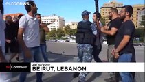 شاهد: مناصرو حزب الله يهاجمون المحتجين اللبنانيين في بيروت
