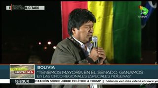 Bolivia: org. sociales respaldan triunfo electoral de Evo Morales