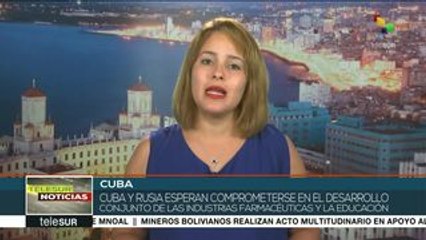 Presidente cubano llega a Moscú para reunirse con su homólogo ruso
