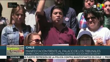 Chilenos exigen sanciones a agentes violadores de DD.HH.
