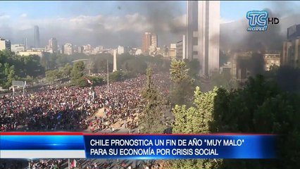 Economía chilena sufrirá cierre de año negativo por protestas