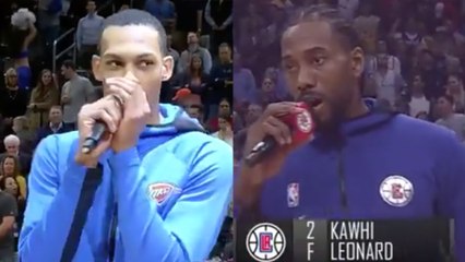 Kawhi Leonard Reacts To OKC Rookie Darius Bazley Mocking Him "People Love Me I Guess"