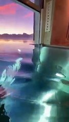 La piscine infinie de cet hotel en suisse est extraordinaire !