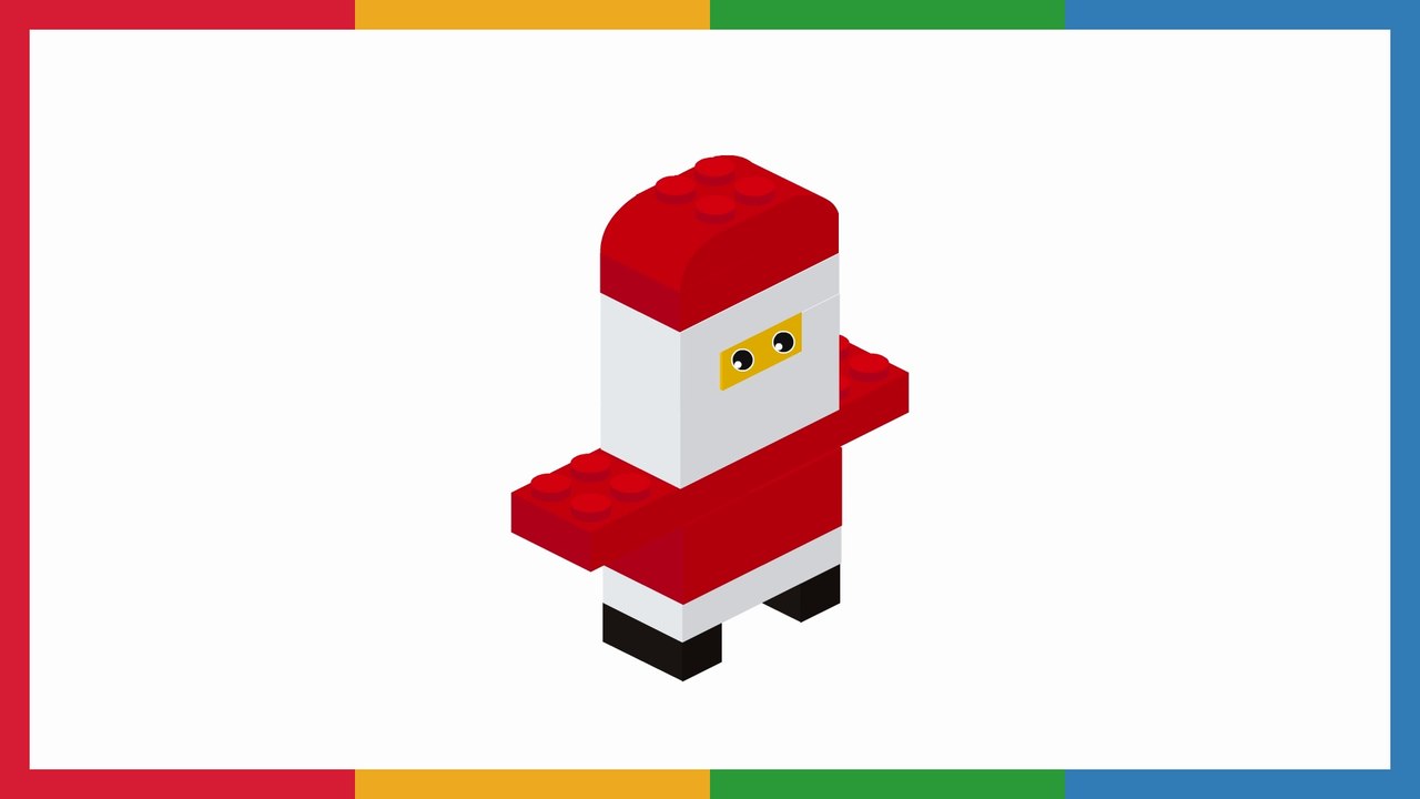 Juegos LEGO fácil para niños - cómo hacer a Santa Claus con bloques LEGO - By CARA BIN BON BAND