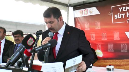 Yem fabrikası ile süt işleme tesisinin temeli atıldı - SİVAS