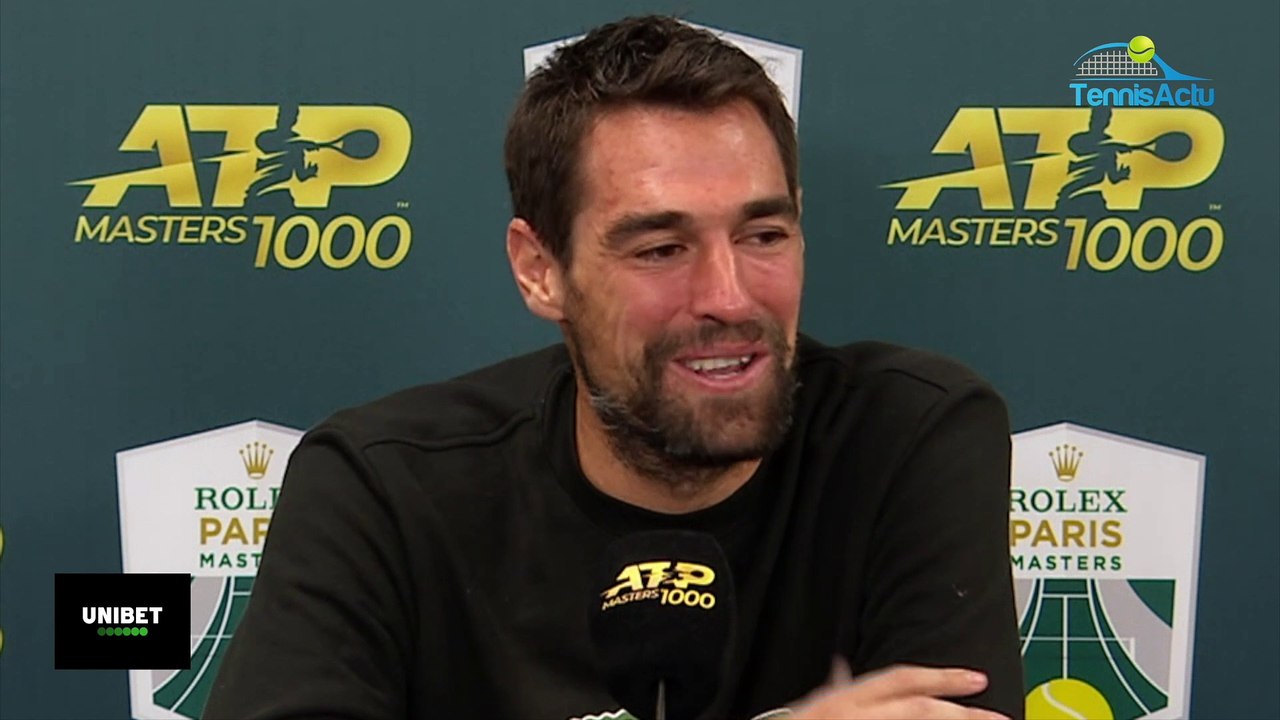 Rolex Paris Masters 2019 - Jérémy Chardy : "Ce qui est sûr, c'est que le bébé a déjà des émotions... comme Susan... !"