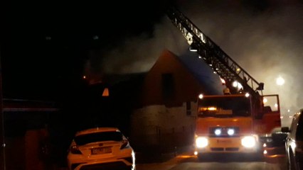 Peronnes incendie rue du cron