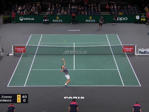 Rolex Paris Masters - Zverev facile face à Verdasco