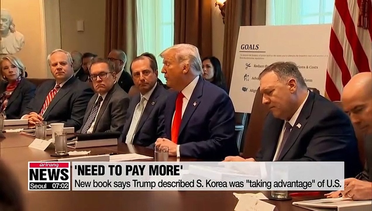 New book says Trump described S. Korea was "taking advantage" of U.S.
