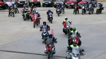 Motosiklet ve off-road araçlarıyla kortej - RİZE