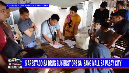 Download Video: 5 arestado sa drug buy-bust ops sa ilang mall sa Pasay City