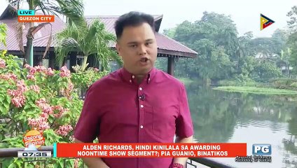 FIFIRAZZI: Alden Richards, hindi kinlala sa awarding noontime show segment?
