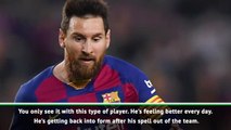 Messi's like no-one else says Valverde after Valladolid show