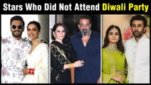 Ranveer - Deepika, Hrithik - Kangana Miss Bollywood's Diwali Parties | Bachchan's and Kapoor's Bash