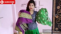 2 सुन्दर नेट की साडीयो से बनाए गरवा के लिए बहुत ही सुन्दर लहंगा __ How to drape saree as a lehanga