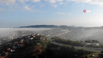 Sisler altında kalan İstanbul'dan kartpostallık görüntüler