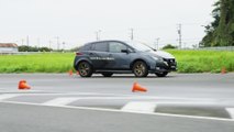 Nissan Electric All-Wheel-Control Technology Test Car on the track