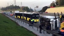 İstanbul'da İETT otobüsü kaza yaptı
