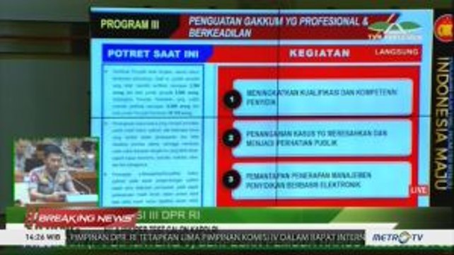 Calon Kapolri Idham Azis Paparkan Visi Misinya di Fit and Proper Test