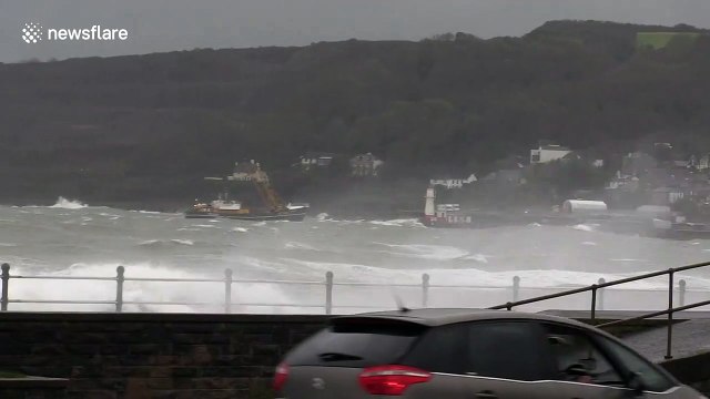 Hurricane Pablo smashes Cornwall coast with huge waves